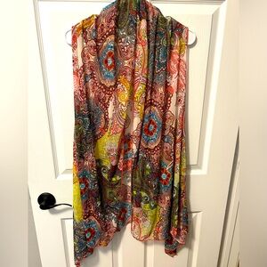 Molly and MAXX multicolor paisley Kimono cover up size XL